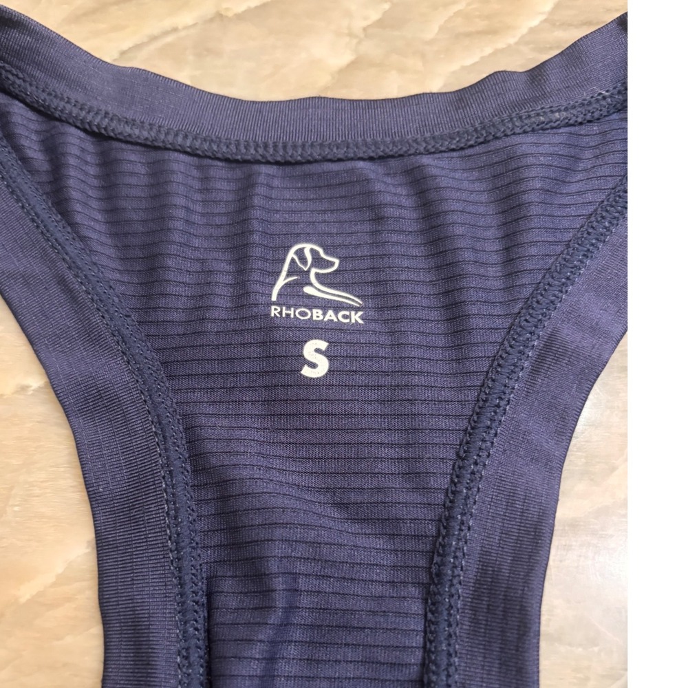 Rhoback Tank Top Womens Small Navy Blue Excellent Racerback WTAN0001-0000-N0001